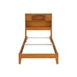Denver Twin XL Wood Foundation Bed in Light Toffee