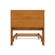 Denver Twin XL Wood Foundation Bed in Light Toffee