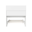 Denver Twin Wood Foundation Bed in White