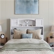 Denver Twin XL Wood Platform Bed with Storage Drawers in White