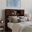Denver Twin XL Wood Platform Bed with Storage Drawers in Walnut