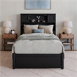Denver Twin XL Wood Platform Bed with Storage Drawers in Black