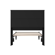 Denver Twin XL Wood Platform Bed in Black