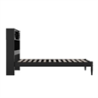 Denver Twin Wood Platform Bed in Black