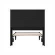 Denver Twin Wood Platform Bed in Black