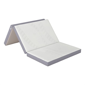 CoolSoft Twin 4&quot Memory Foam Folding Mattress Grey