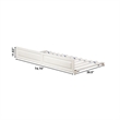 AFI Twin Solid Wood Transitional Raised Panel Trundle in White