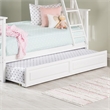 AFI Twin Solid Wood Transitional Raised Panel Trundle in White