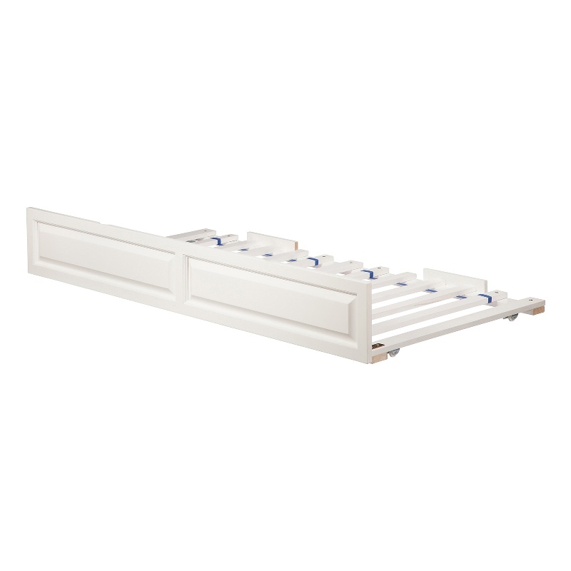 AFI Twin Solid Wood Transitional Raised Panel Trundle in White