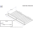 AFI Twin Solid Wood Transitional Raised Panel Trundle in White