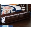 AFI Twin / Full Transitional Raised Panel Solid Wood Trundle in Walnut