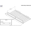 AFI Twin / Full Transitional Raised Panel Solid Wood Trundle in Walnut