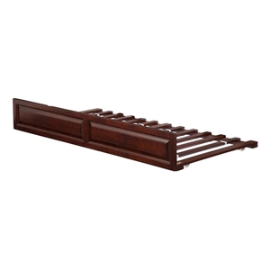 AFI Twin / Full Transitional Raised Panel Solid Wood Trundle in Walnut