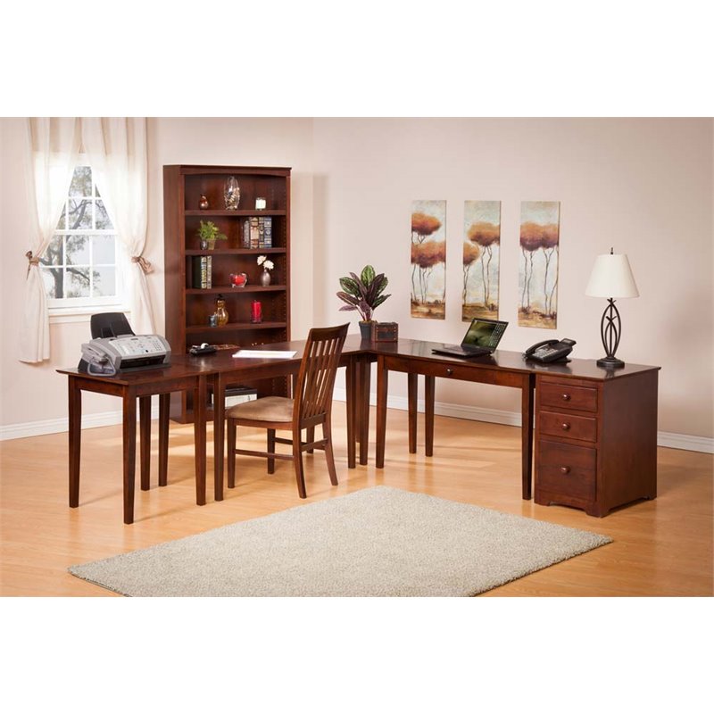 Atlantic Furniture Shaker Printer Stand In Walnut