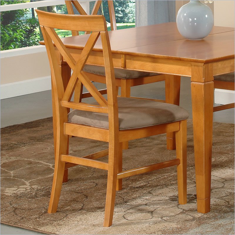 Atlantic Furniture Lexington Dining Chair in Caramel Latte (Set of 2