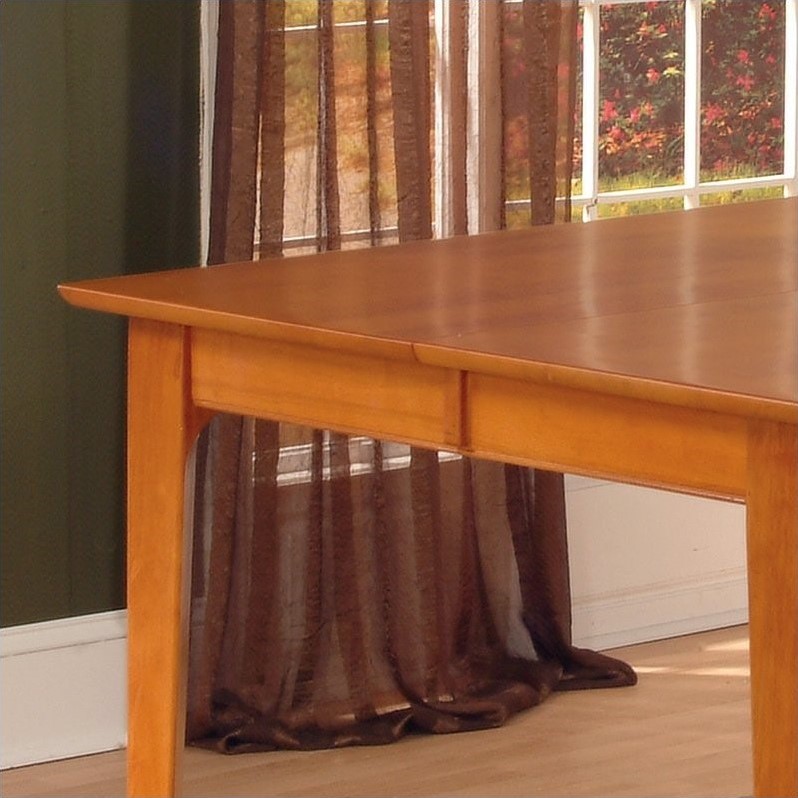 Atlantic Furniture Montreal Dining Table in Caramel Latte MontrealDTCL