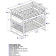 Atlantic Furniture Columbia Full Over Full Bunk Bed in White - AB55502