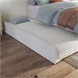 AFI Urban Twin Size Solid Wood Mid-Century Panel Trundle in White