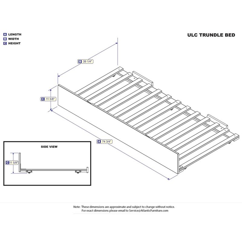 AFI Urban Twin Trundle in White