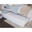AFI Urban Twin Size Solid Wood Mid-Century Panel Trundle in White