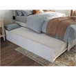 AFI Urban Twin Size Solid Wood Mid-Century Panel Trundle in White