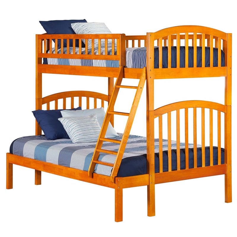 Atlantic Furniture Richland Twin Over Full Bunk Bed In Caramel Latte Atlantic Furniture Richland Twin Over Full Bunk Bed In Caramel Latte Ab64207