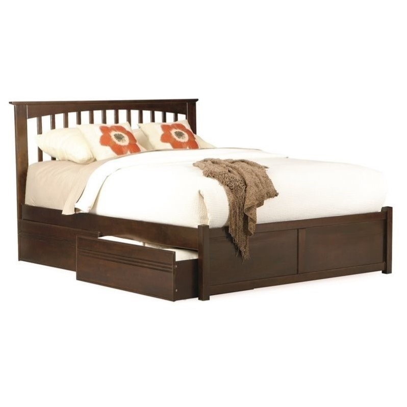 Atlantic Furniture Brooklyn Platform Bed w Trundle in ...