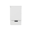 Nantucket Queen Wood Murphy Bed Chest w Mattress and Built-in Charger in White
