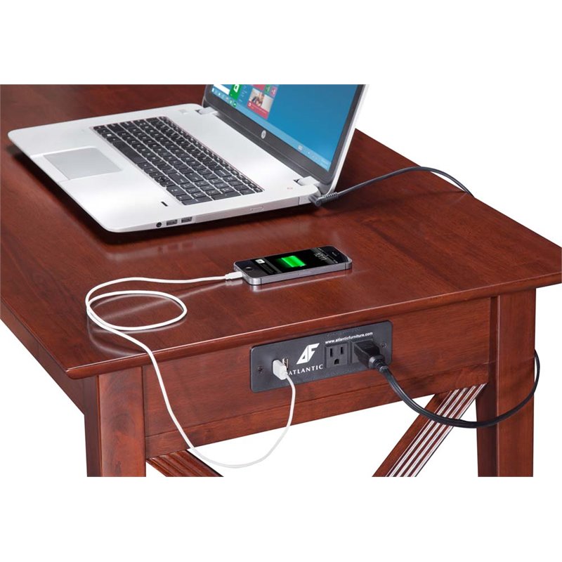 lexi desk with drawer and charger