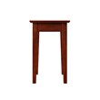 AFI Shaker Solid Wood Charger Chair Side Table with USB Charger in Walnut