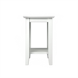 AFI Nantucket Solid Wood Transitional Chair Side Table in White
