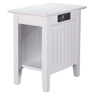 atlantic furniture nantucket charging station chair side table
