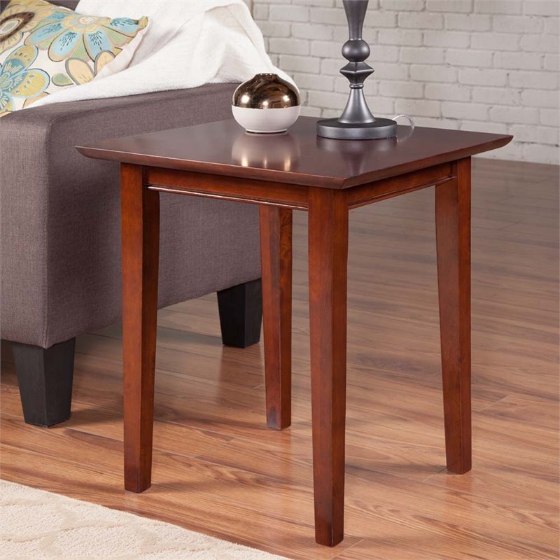 Atlantic Furniture Shaker End Table in Walnut AH14104