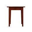 AFI Shaker Solid Wood End Table with Built In Charger in Walnut