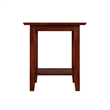 AFI Mission Solid Wood Contemporary End Table in Walnut Brown
