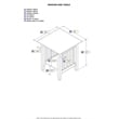 AFI Mission Solid Wood Contemporary End Table in Walnut Brown