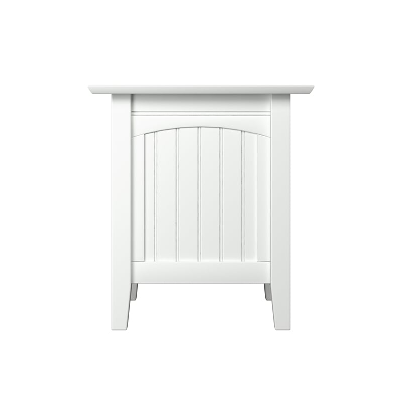 AFI Nantucket Solid Wood Transitional End Table in White