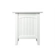 AFI Nantucket Solid Wood Transitional End Table in White