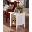 AFI Nantucket Solid Wood Transitional End Table in White
