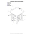 AFI Nantucket Solid Wood End Table with Built In Device Charger in White