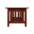 AFI Mission Solid Wood Transitional Coffee Table in Walnut Brown
