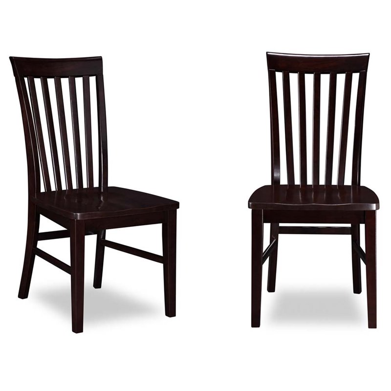 Atlantic Furniture Mission Dining Side Chair In Espresso Set Of 2 Atlantic Furniture Mission Dining Side Chair In Espresso Set Of 2