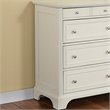 Homestyles Naples Off White Wood Dresser with Felt Lined Top Drawers