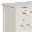 Homestyles Naples Off White Wood Dresser with Felt Lined Top Drawers