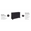 Homestyles Bedford Engineered Wood 8-Drawers Double Bedroom Dresser in Black