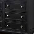 Homestyles Bedford Engineered Wood 8-Drawers Double Bedroom Dresser in Black
