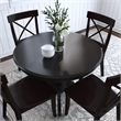 Homestyles Blair Wood Dining Table in Black