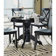 Homestyles Blair Wood Dining Table in Black