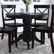 Homestyles Blair Wood Dining Table in Black