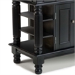 Homestyles Americana Wood Kitchen Island in Black